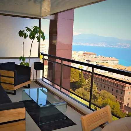 Apartament Grand T2 Standing Ajaccio Proche Centre Et Plages Vue Panoramique Parking Prive *