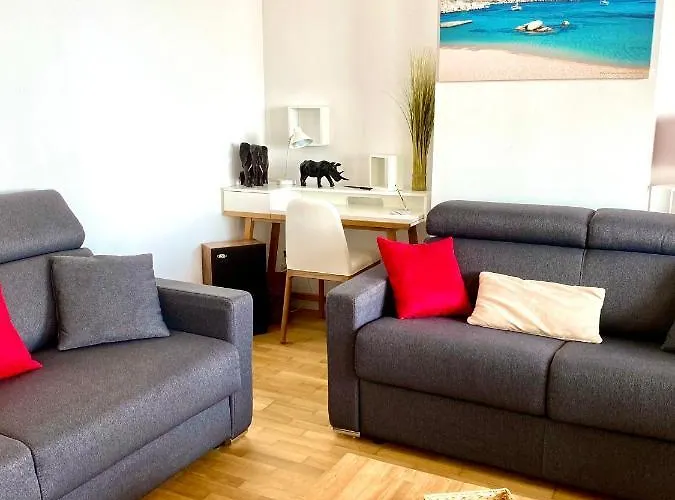 Apartmán Grand T2 Standing Proche Centre Et Plages Vue Panoramique Parking Prive