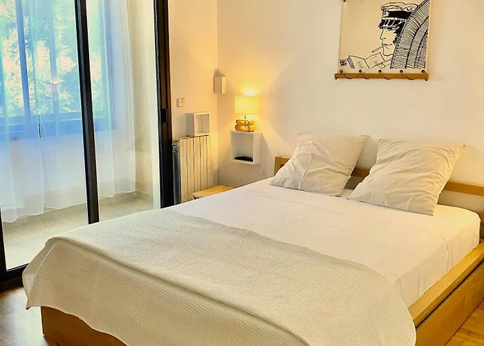 Apartmán Grand T2 Standing Proche Centre Et Plages Vue Panoramique Parking Prive Ajaccio (Corsica)